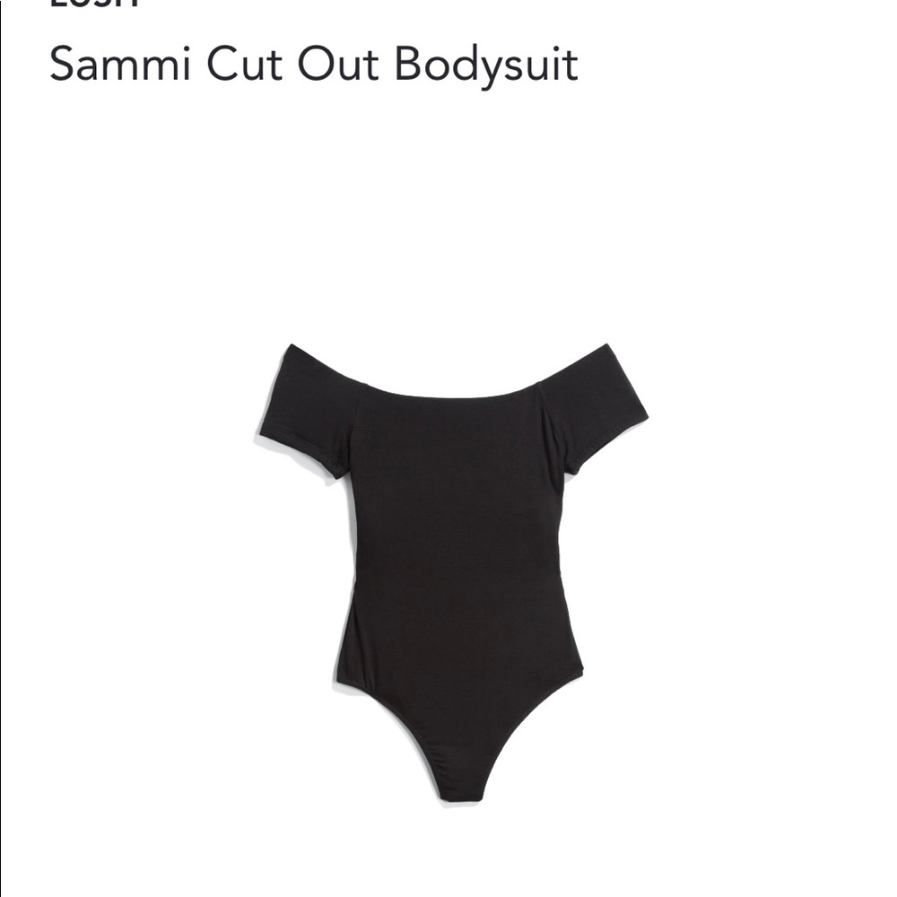 Black off-the-shoulder body suit - Large